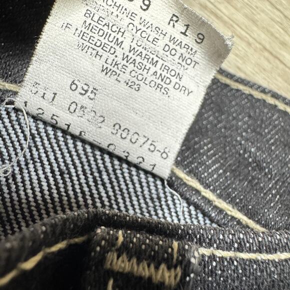 Vintage 90s Levis 515 Jeans Black Wash USA Denim Women's 10P Bootcut Low Rise - Picture 4 of 10